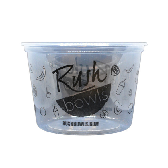 Rush Bowls 16oz US Made Plastic Deli Container - 500ct 