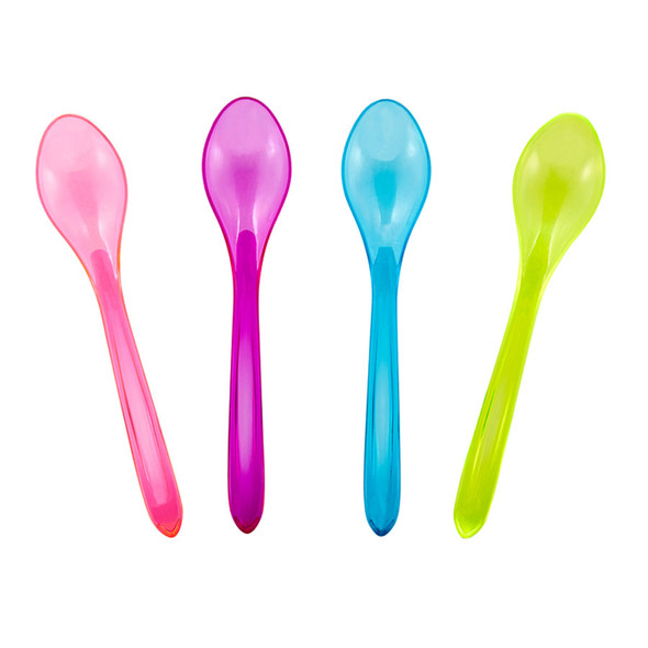 Curve Spoon -Translucent Mixed Colors, 1000ct
