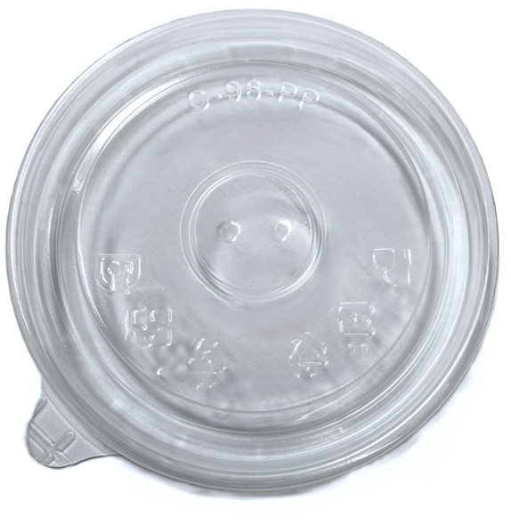 96mm PP Food Container Flat Lid No Hole 1000ct