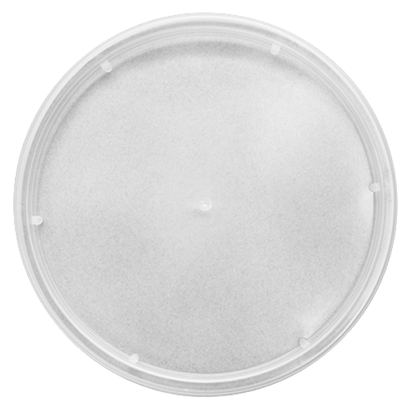 RECESSED Flat lid for 8-24 oz Plastic Deli Container (117 mm, no hole, 500/case)