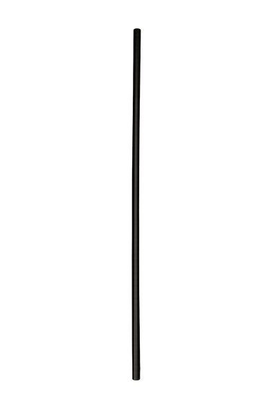 10.25" Jumbo Black Unwrapped Straw - 2000 count