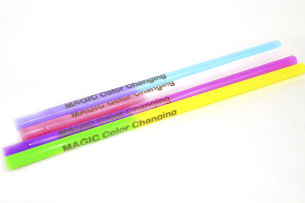 Custom Plastic Magic Color Changing® / Solid Color Straws (DEPOSIT ONLY)