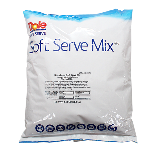 Dole Soft Serve Mix - Strawberry 1 Case