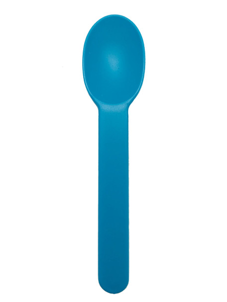 Heavy Weight Flat Bio-Based Spoons Solid Blue 1000ct