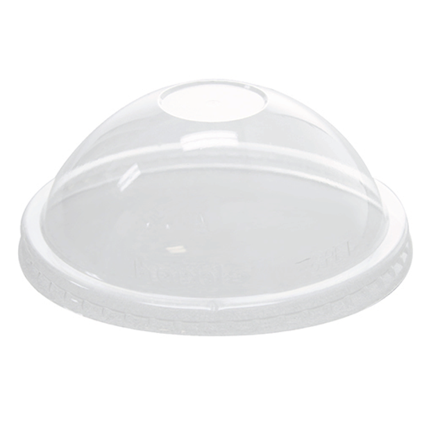 127mm Rim PET Food Container Dome Lid No Hole 600ct for 20oz Froyo Cup