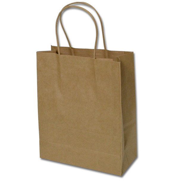 Medium Paper Shopping Bags - Kraft, 150ct