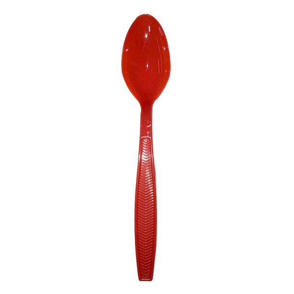 Tea Spoon Medium Weight Polystyrene Burnt Orange - 1000ct 