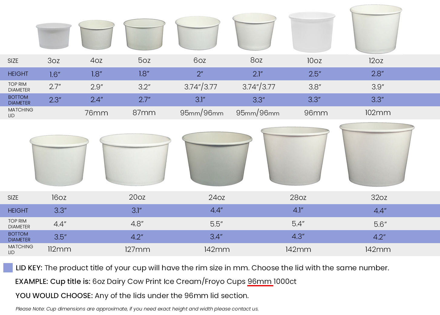 12oz Ice Cream/Froyo Cups 102mm 1000ct Red - Frozen Solutions