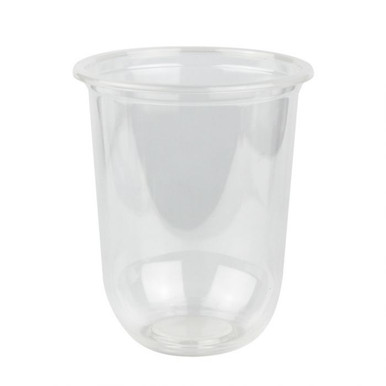 16 oz clear U shaped milk tea Juice cold coffee plastic cups with