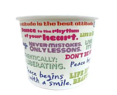 16oz Ice Cream/Froyo Cups 112mm 1000ct Mantra - Frozen Solutions