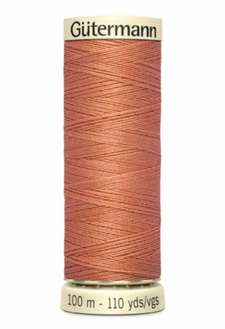 Gutermann All Purpose Thread-363 Dark Peach - Sew Much Fabric