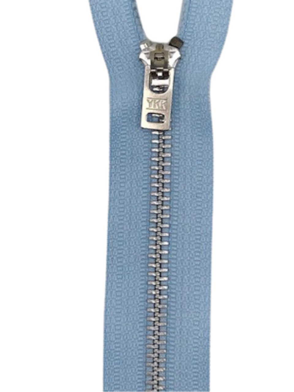 YKK 7 Jean Zipper-Baby Blue with Aluminum Teeth