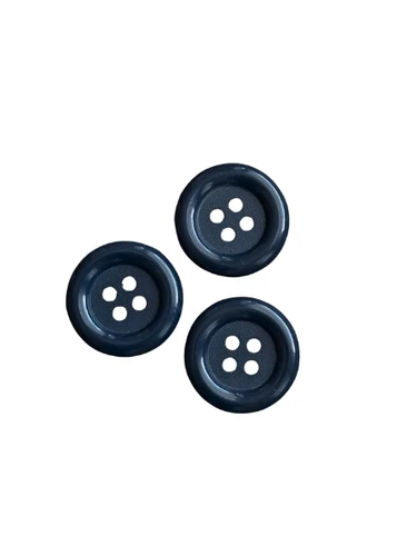 Midnight Navy 4-Hole Button 