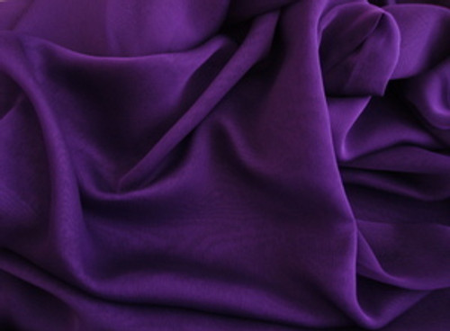 Polyester Chiffon-Iridescent Purple/Black