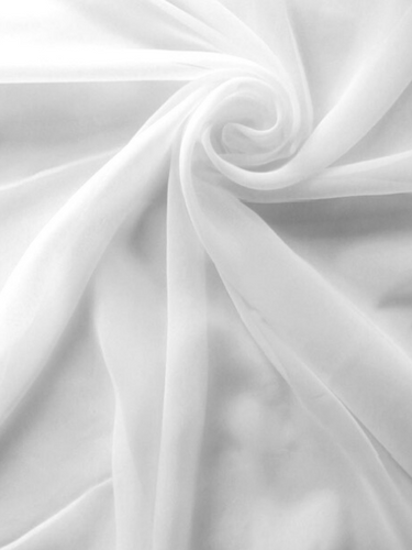 Polyester Chiffon White