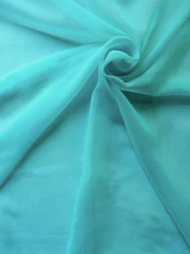Polyester Chiffon Caribbean Turquoise