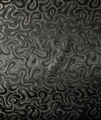 Black/Gold Swirl Brocade