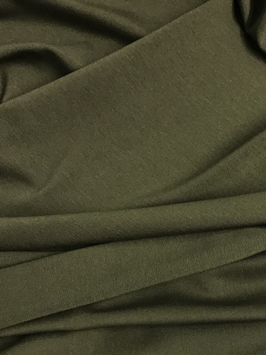 Army Green Rayon Jersey Knit