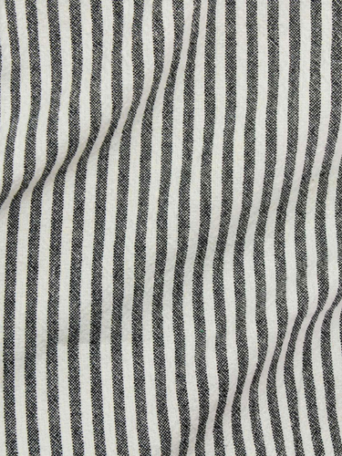 Black/Ivory Railroad Stripe Cotton Black/Ivory Railroad Stripe Cotton