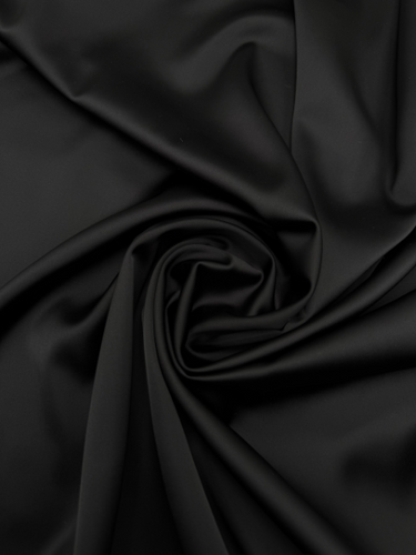 Stretch Satin- Black Stretch Satin- Black