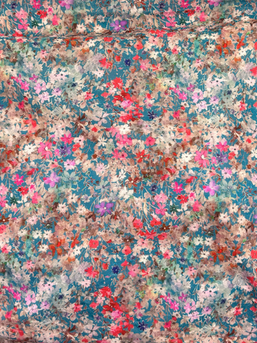 Marina Blue Wildflower Cotton Eyelet 