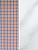 Mandarin Orange/Cobalt/White Cotton Gingham Shirting