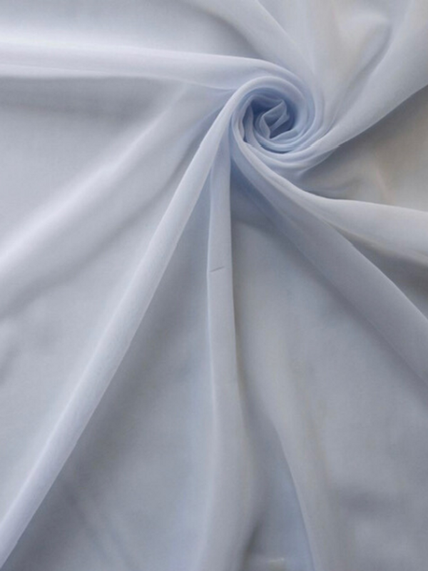 Polyester Chiffon Silver - Sew Much Fabric