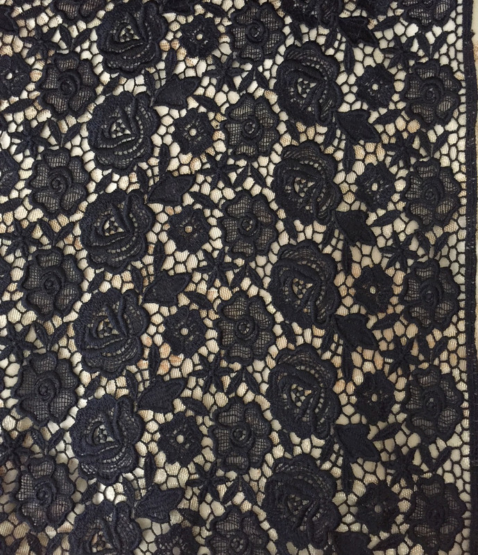 Black Guipure Lace - Sew Much Fabric