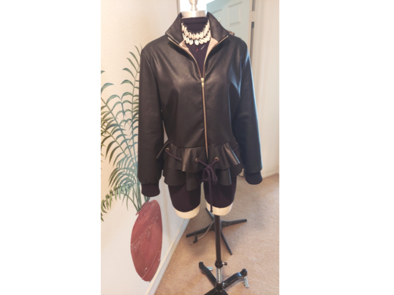 Black Faux Leather Jacket