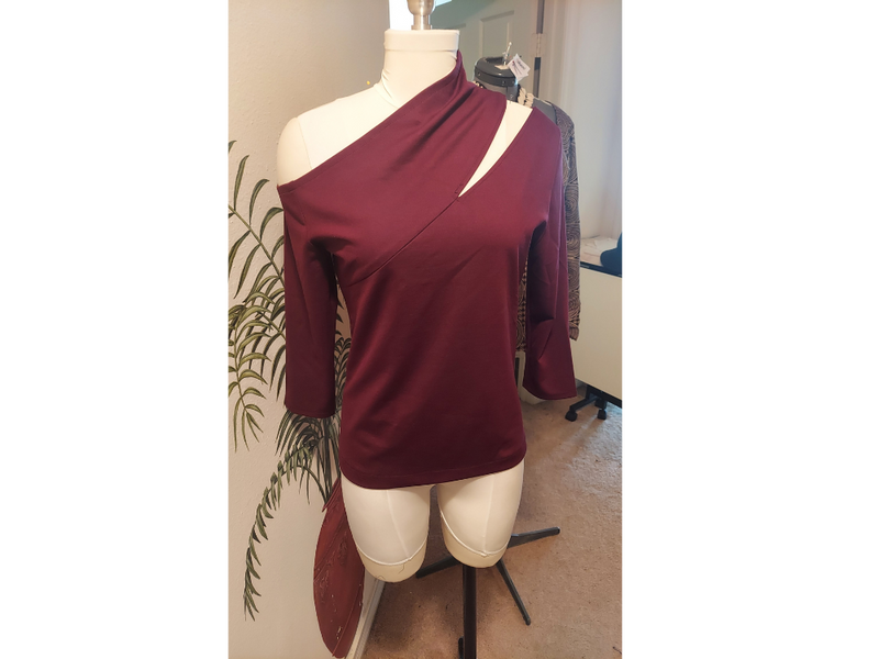 Ponte Knit in Merlot Ponte Knit in Merlot