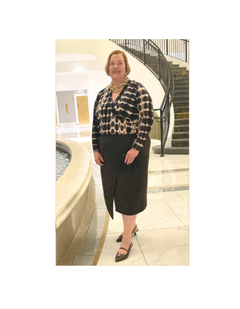 Couture Details, Thoughtful Fit: Knit Top & Wool Crepe Skirt