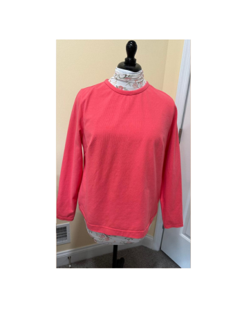 Classic T-shirt in Sea Coral Cotton Spandex Knit
