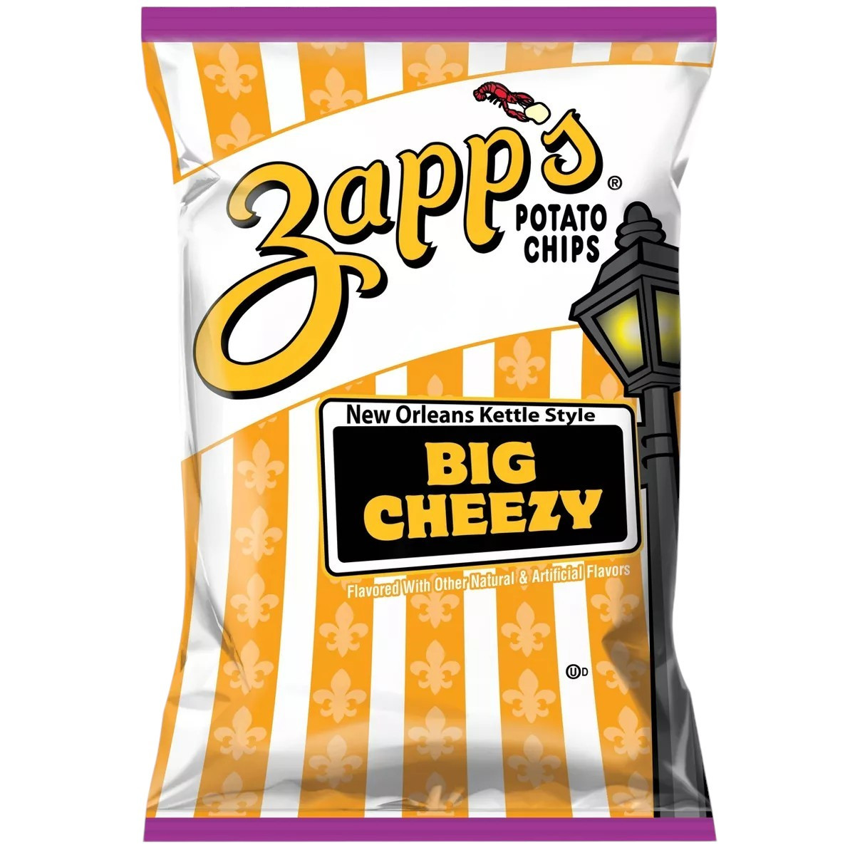 ZAPP'S BIG CHEEZY 2.5oz/10ct | stewartsnacks