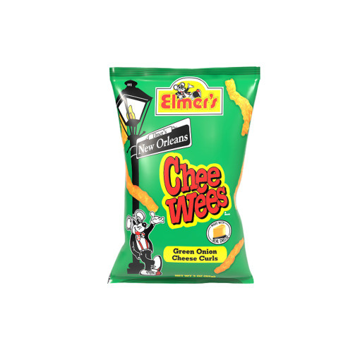 Elmer's Chee-Wees Green Onion Cheese Curls, 3 oz (Case of 15)