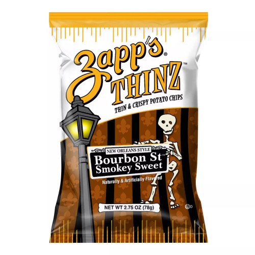 Zapp's Thinz New Orleans Style Bourbon St. Smokey Sweet Potato Chips Zapp's Thinz New Orleans Style Bourbon St. Smokey Sweet Potato Chips