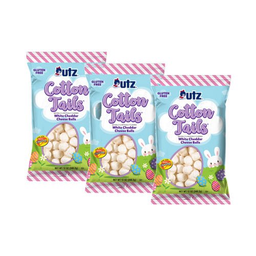 UTZ Cotton Tails White Cheddar Cheese Balls, 3-Pack 12 oz. Bag UTZ Cotton Tails White Cheddar Cheese Balls, 3-Pack 12 oz. Bag
