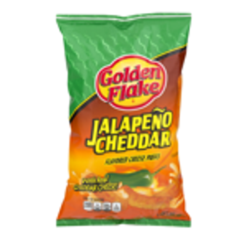 Golden Flake Jalapeño Cheese Puffs 5oz Bags (4 Packs)