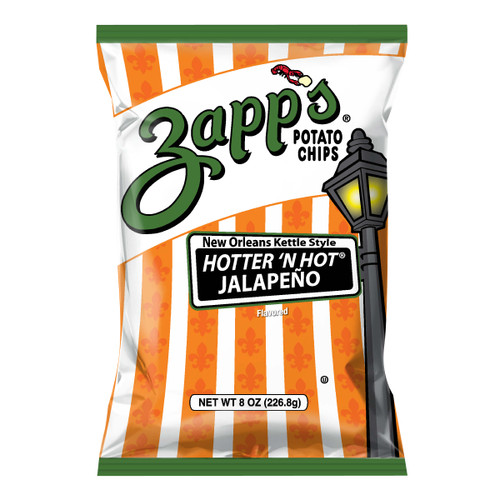 Zapp's Hotter 'N Hot Jalapeno 8 oz kettle chips