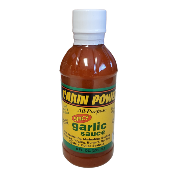Cajun Power Spicy Garlic Sauce, 8oz