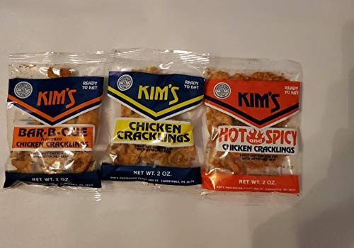 variety 3pk  of kim's chicken cracklings