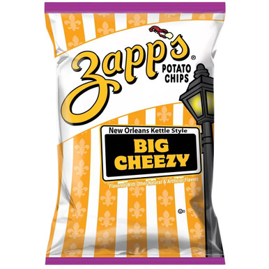 ZAPP'S BIG CHEEZY 2.5oz/10ct | stewartsnacks