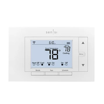 Sensi thermostat set on 78 degree heating