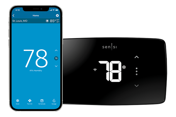 sensi lite thermostat and phone with app