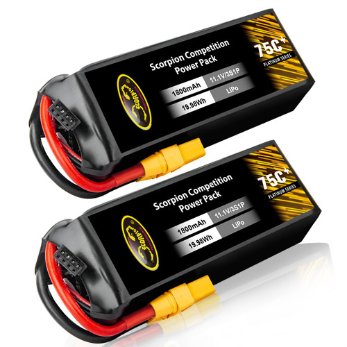 Scorpion 22.2V 6S 1800mAh FPV Lipo battery with XT60 Plug