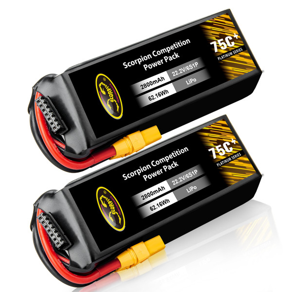2800mAh 75C lipo battery