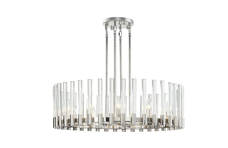 Zeev Lighting Julian Polished Nickel Contemporary Chandelier CD10358/12/PN