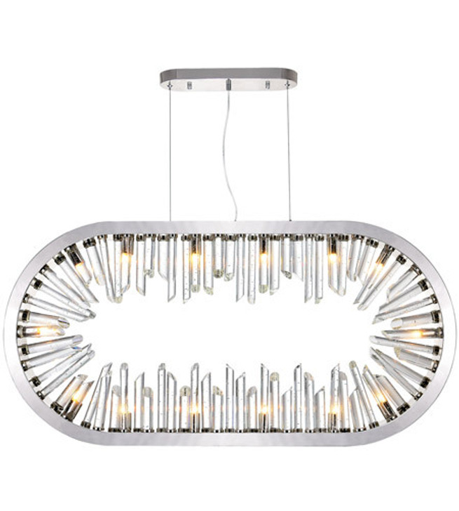 14 Light Chandelier with Polished Nickle finish