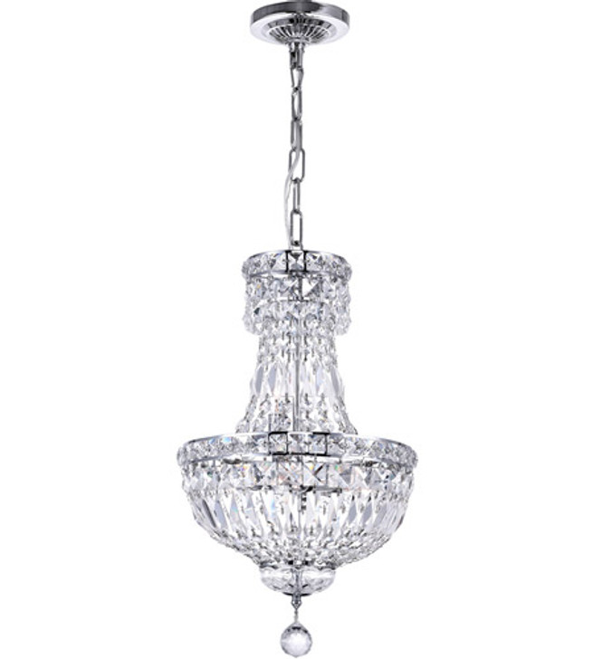 4 Light  Mini Chandelier with Chrome finish