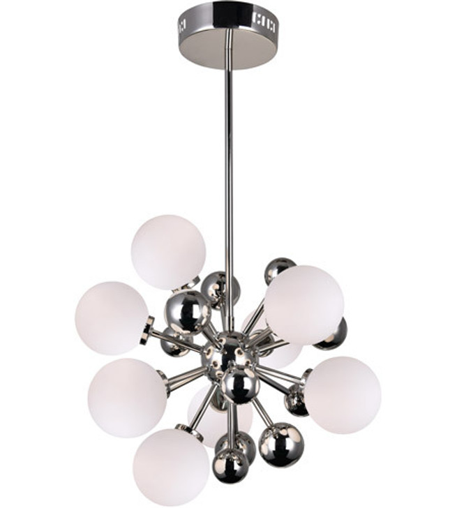 8 Light Chandelier with Polished Nickel Finish 1125P16-8-613