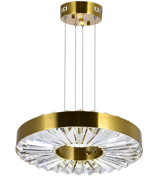 LED Chandelier with Brass Finish 1219P16-1-625